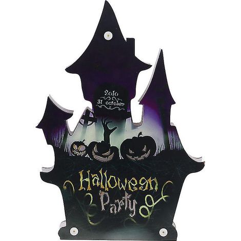1 Stück LED-Lichterkette in Burgform für Halloween-Dekorationen