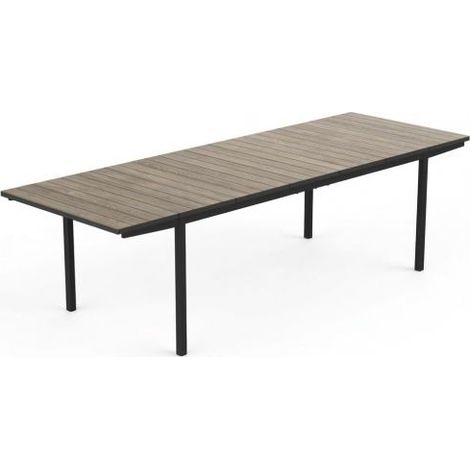 TAVOLO KETER PORTO NOVA ESTENSIBILE 160-240 CM EFFETTO LEGNO DA GIARDINO (07192)