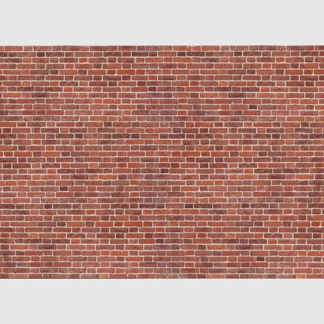 Papier peint intissé - Briques rouges - 375x270 cm (1/3)