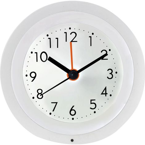 Réveil créatif pour étudiants, réveil lumineux silencieux à capteur de lumière automatique, réveil paresseux (blanc) (1/4)