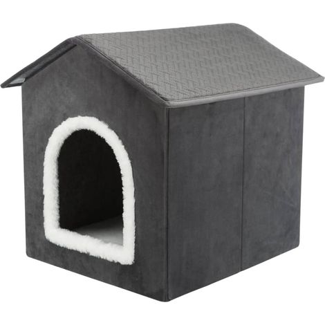 Abri - TRIXIE - Livia - 38 x 41 x 44 cm - Gris foncé / Blanc (1/5)