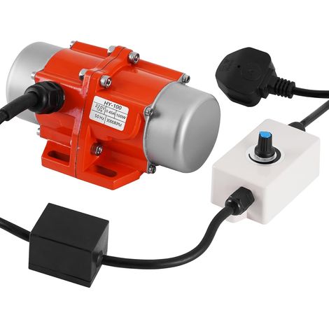 100 W Moteur électrique de vibration force de vibration réglable, 50 kg Moteurs vibrants avec prises EU et transmissions pour table vibrante, écran vibrant, machine de criblage de sable (1/5)