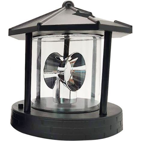 Lampe phare solaire LED – 360° rotatif – paysage – chemin extérieur – jardin / cour – YWBL-WH (1/5)