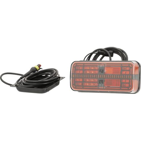 Piloto trasero LED rectangular, 12V (resistencia integrada) Kramp LA40070 (1/5)