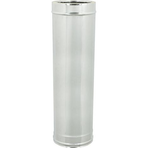 Tubo inox coibentato dp doppia parete da 130-180 x 1000mm (1/2)