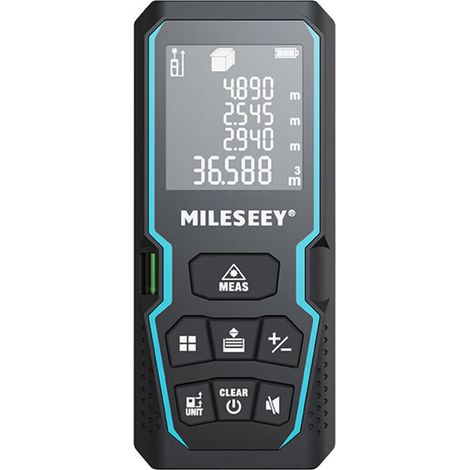 Télémètre laser numérique 50m – Précision ± 2mm – Écran LCD rétroéclairé – IP54 résistant à l'eau et à la poussière – Mesure de surface et volume - 165ft