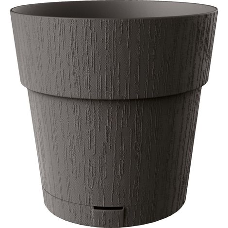 Pot de fleur STEFANPLAST ETHICA Ø40 cm x H39 cm Gris avec réservoir d'eau amovible (1/4)