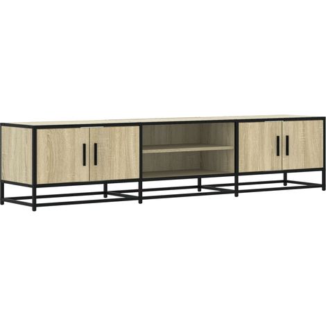 Mobile TV multimediale scaffale per televisione televisore buffet sala da pranzo soggiorno camera da letto rovere Sonoma 180 x 35 x 41 cm derivati del legno marrone 020027511
