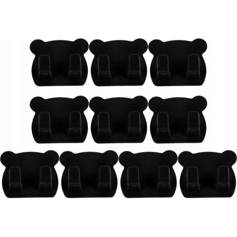 Set di 10 ganci multifunzionali per il bagno, ideali per appendere lamette da barba e chiavi.