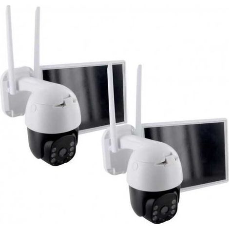2 caméras avec panneau solaire - CHACON - 2-IPCAM-DM02 - Extérieur - WiFi