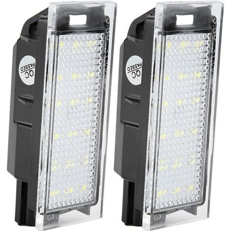 Set di 2 luci a LED per targa, compatibili con auto Twingo/Clio/Megane/Lagane (1/5)