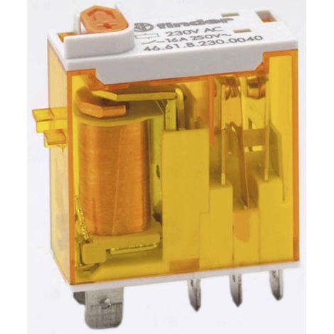 Finder 46.61.8.012.0040 Relais enfichable 12 V/AC 16 A 1 inverseur (RT) 1 pc(s)