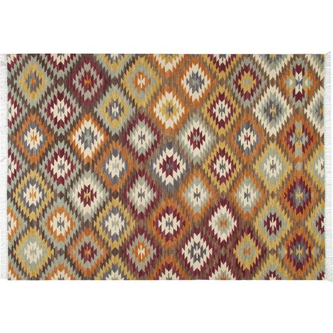 Rechteckiger berberischer Mehrfarbenteppich 160 x 230 cm IZMIR