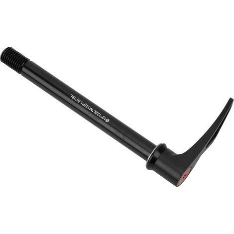 Lot de 2 Axes Rapides en Alliage d'Aluminium pour Roues de Vélo, Levier de Serrage à Clip, Tige M12xP1.5, Longueur 123mm, pour VTT et Vélo de Route, Φ12mm, Filetage 19mm (1/5)