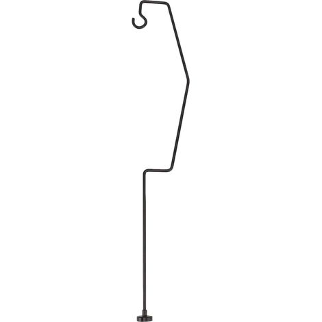 Support de lanterne de camping de 53,4 cm avec pied magnétique, fer forgé, support de lanterne de bureau rétro pour pêche, randonnée (1/5)