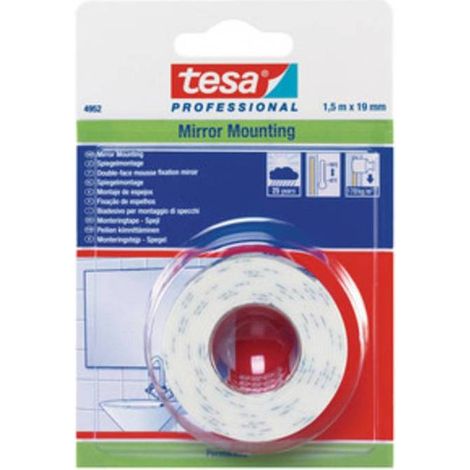12 x NASTRO BIADESIVO TESA P/SPECCHI 19MMX1,5M