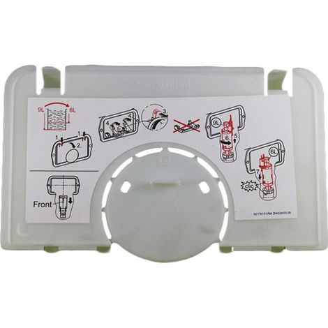 Ricambio contropiastra per cassetta incasso 37594000 Grohe 42151000 (1/2)