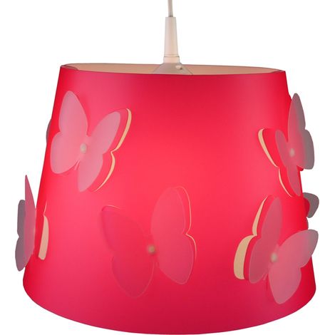 LED Kinderlampe Schmetterling ROSALIE Lampenschirm mit 2 Lagen Lichteffekt (1/3)