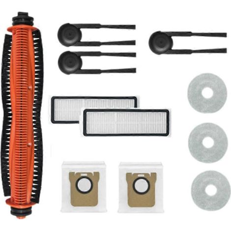 11 Zubehörteile für den Xiaomi Mijia M40S/OV31CN Staubsauger: Hauptwalze, Seitenbürste, HEPA-Filter, Reinigungstuch und Staubbeutel. (1/5)