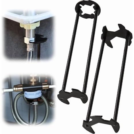 Nouvelle clé multifonction pour évier - Un outil pour robinet d'évier adapté aux petits espaces de cuisine et de salle de bain (pack mixte) (1/5)