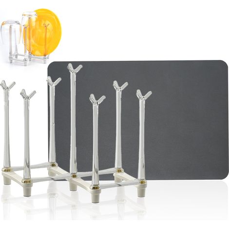 Égouttoir rétractable pour bouteilles, égouttoir gain de place pour bouteilles d'eau, égouttoir pour sacs en plastique, tasses et verres