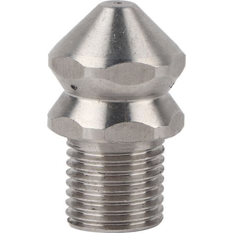 G1/4-Zoll-Rohrreinigungsdüse, Edelstahl-Außengewinde, Abflussreinigungsdüse, 4 Löcher (1/5)