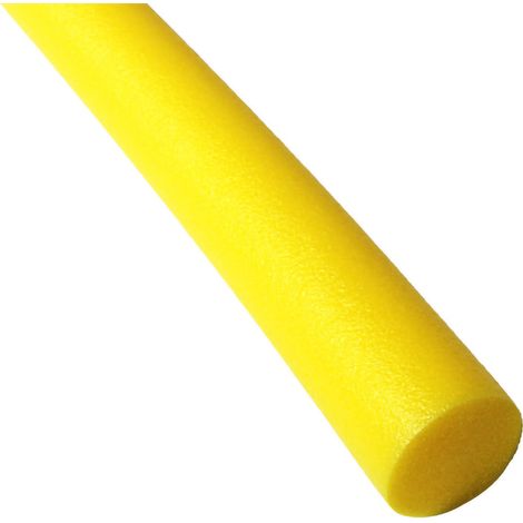 Bâton flottant en mousse EPE 7 cm écologique pour piscine, rond jaune, accessoire de natation pour enfants et adultes (1/5)