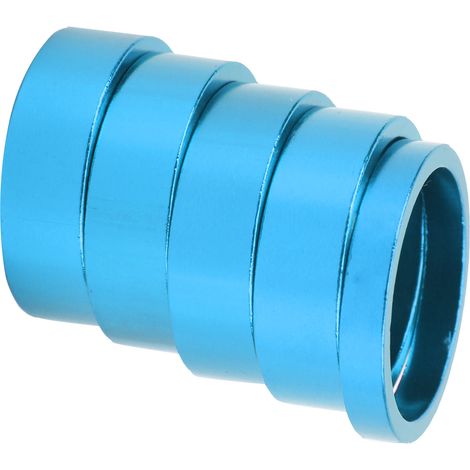 CANSUCC Lot de 5 rondelles de fourche avant de VTT 28,6 mm, entretoise de direction, joint de fourche bleu (1/5)