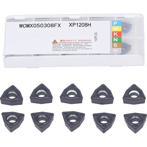 10 Stück WCMX050308FX Hartmetall-Dreheinsätze für CNC-Drehwerkzeughalter