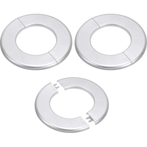 3Pcs Collier De Partage Murale 3.07"/78mm ABS Silver (1/5)