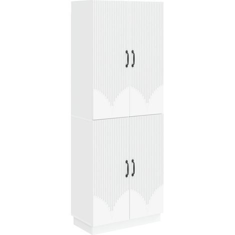 Cabinet Set 2 pcs White Engineered Wood vidaXL
