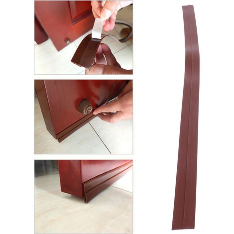 Joint d'étanchéité en silicone pour bas de porte, joint d'étanchéité anti-insectes pour fenêtres et portes (1/5)