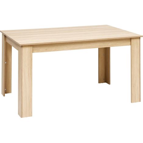 Table à Manger Rectangulaire "Abana" 140cm Naturel (1/3)