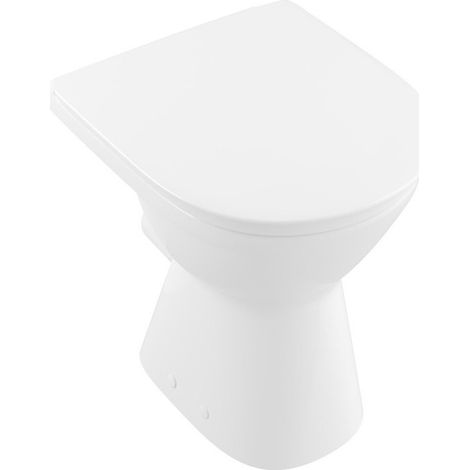 Inodoro O.novo Vita 355 x 480 mm, modelo autoportante, salida horizontal, porcelana sanitaria White CeramicPlus