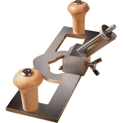 Rabot à main en acier inoxydable avec lame réglable, outil de menuiserie portable pour le travail du bois (1/5)