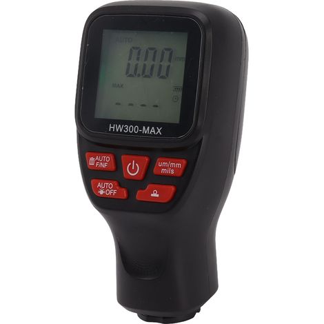 Jauge d'épaisseur de peinture auto 0 à 2000 µm précise arrêt automatique compacte pour achat voiture occasion noir (1/5)