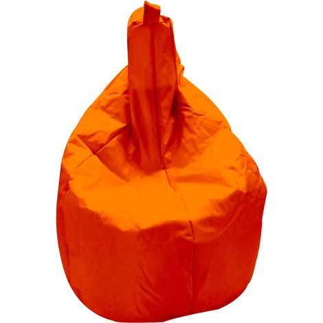 Poltrona a Sacco Pouf in Nylon Arancio Avalli (1/2)