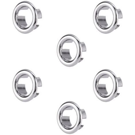 Sink Overflow Rings, 6 Pcs Sink Overflow Rings, Overflow Cover, Sink Overflow Rings, for Bathroom, Kitchen, Sink (1/4)