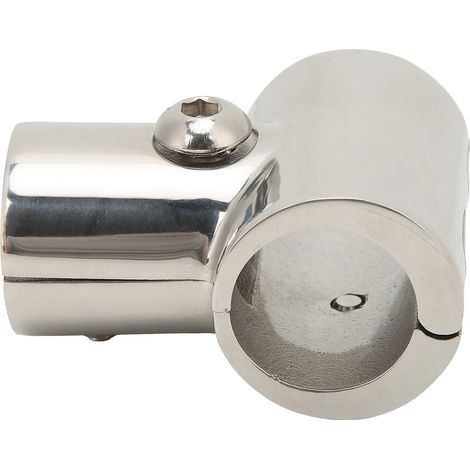 Raccord de main courante de bateau en acier inoxydable, connecteur en T robuste à 90 degrés pour tube de 25 mm/1 pouce (1/5)