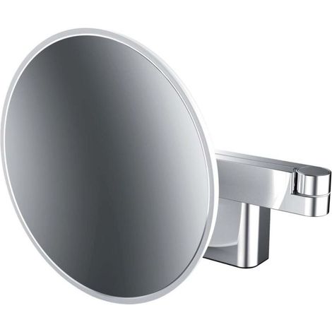 Emco LED Rasier- und Kosmetikspiegel 109508035 chrom, 5 fach Vergrößerung, 2-armig, Wandmodell (1/5)