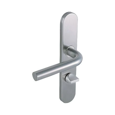 Poignée de porte intérieure - Linox - Vachette - Gris - Condamnation à voyant - 195 mm (1/5)