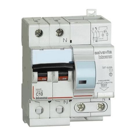 BTICINO Interruttore Magnetotermico Differenziale 10A