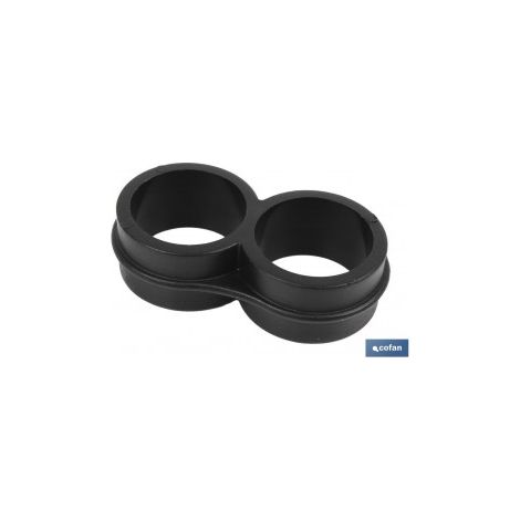Pack mit 100 Doppelring-PE-Ø16mm-Kappen für Bewässerung