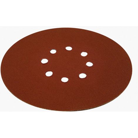 Jeu de 6 abrasifs plâtre Ø225mm-8 trous-Grain 120 (1/3)