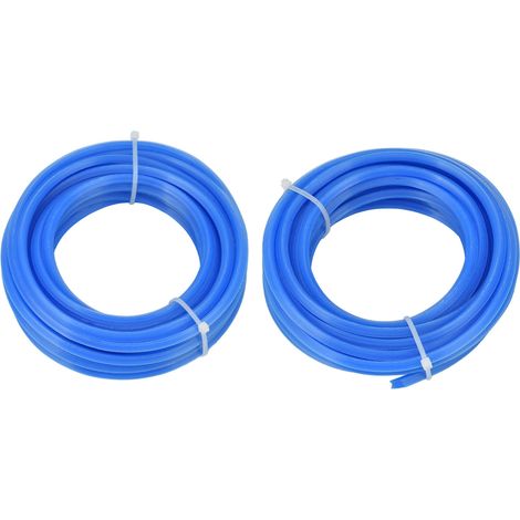 2 Pièces Fil de Nylon Bleu 4mm pour Débroussailleuse, Accessoire Tondeuse 5m / 16.4ft Compatible Husqvarna (1/5)