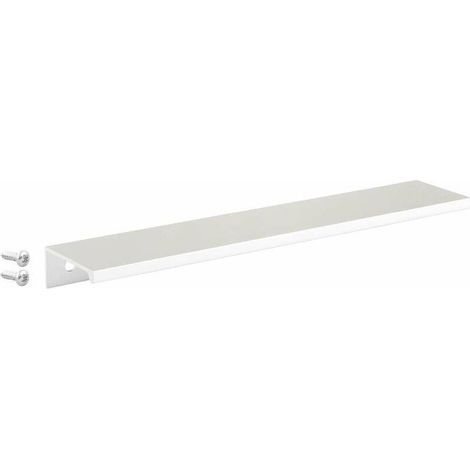 Poignée de meuble acier chrome poli 180mm – Entraxe 160mm – À visser – Design extra plat moderne pour cuisine et salle de bain (1/2)