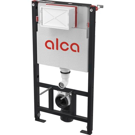 Alca - Elemento di installazione a parete, modulo in gesso, con cassetta di risciacquo AM101/1000 (1/2)