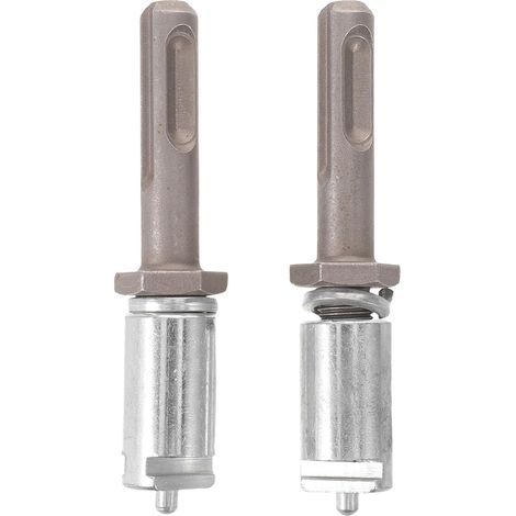 Adaptateur de Mandrin de Foret à Tige pour Perceuse à Percussion Acier, Lot de 2 Pièces, Connexion Rapide et Conversion Fluide, pour Déboucheurs D’évacuation et Clé Électrique (1/5)