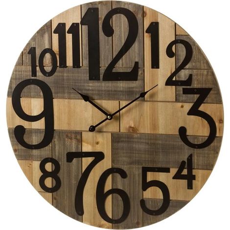 Orologio da Parete Multicolore in Metallo e MDF Design Contemporaneo 60x60x3 cm (1/5)