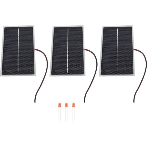 Ortviai Panneaux Solaires Miniatures 4 W (3 pièces) – Cellules Photovoltaïques Monocristallines pour Projets DIY, Éclairage et Chargeurs (1/5)